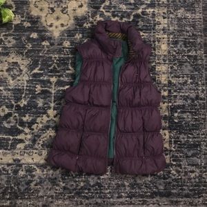 Tommy Hilfiger purple puffer vest